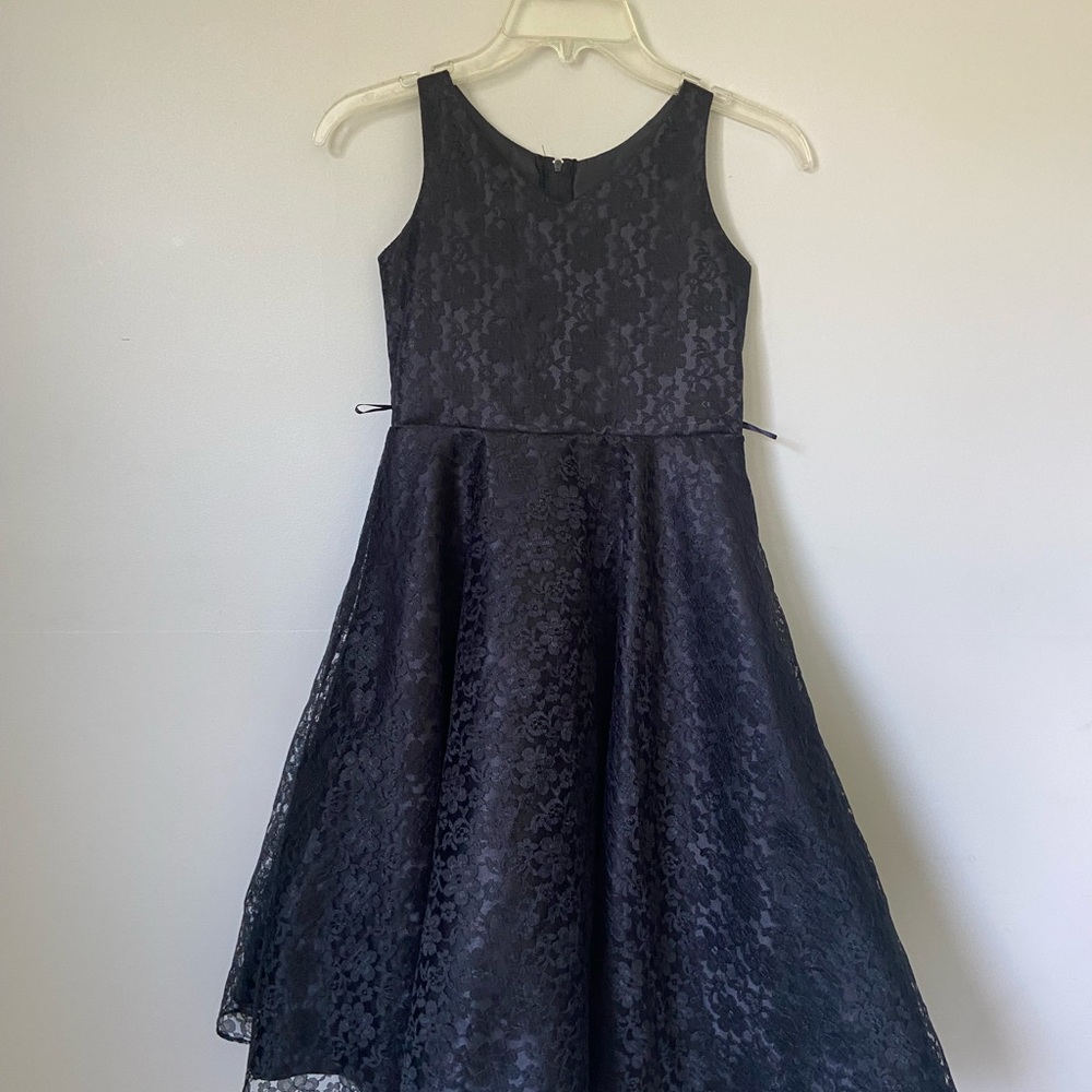 Black Sleeveless A-Line Scoop Neck Dress for Prom